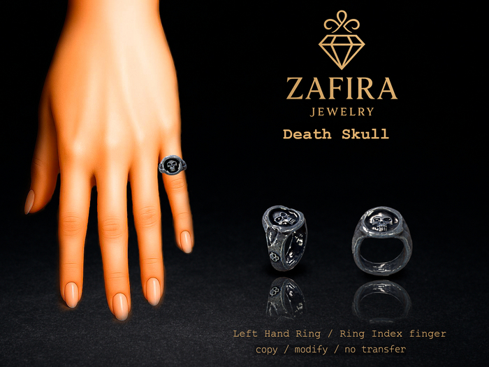 ZAFIRA - Ring - Death Skull