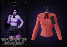 NOIR - The Whimsical blouse - red