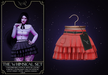 NOIR - The Whimsical skirt - red