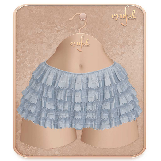 Cynful City Girl - Ruffle Skirt - Slate