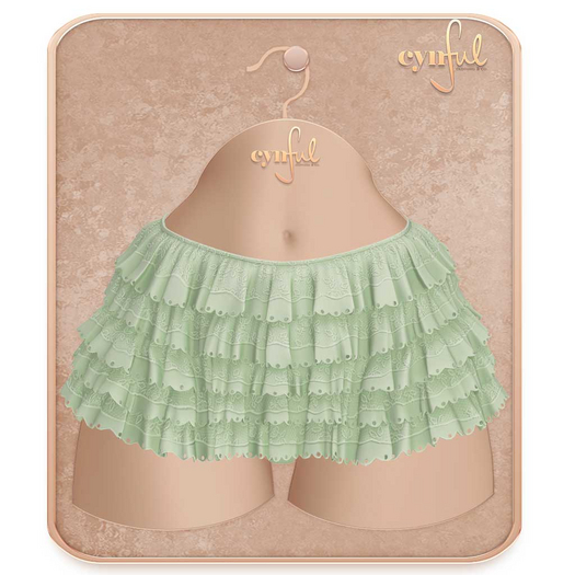 Cynful City Girl - Ruffle Skirt - Tea