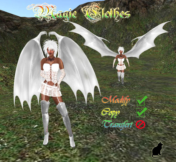 magic clothes withe vampire wings