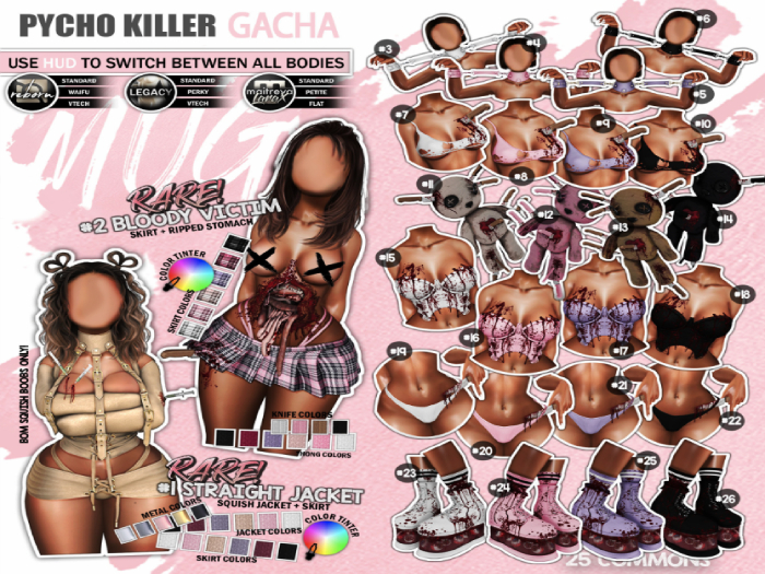 Mug - Psycho Killer - #8 Ripped Tank Pink