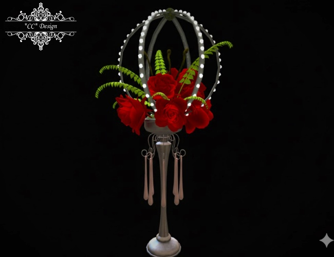 *CC* Wedding Hanging Floral Red