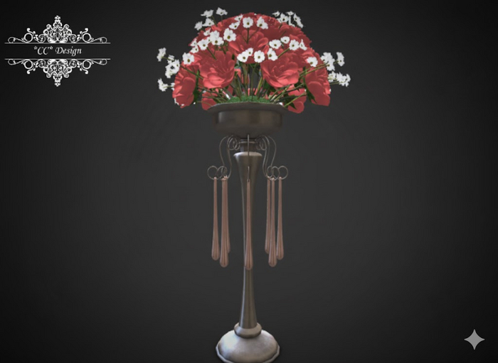 *CC* Wedding Centerpiece Romantic Roses Indiared