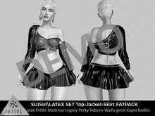 SUISUI\Latex Set Top-Jacket Skirt DEMO