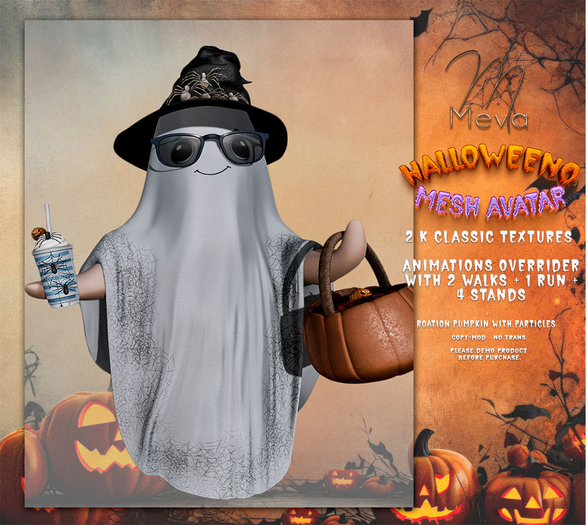 Meva Hallowino Mesh Avatar Blue