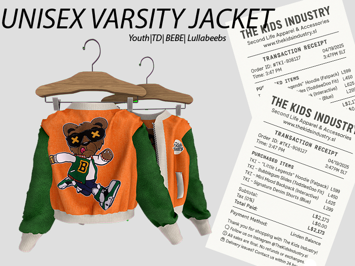 TKI- Bear Varsity Jacket