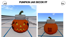 [NE] pumpkin jar decor fp
