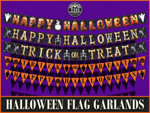 HALLOWEEN GARLAND FLAGS PENNANT BUNTING BANNER
