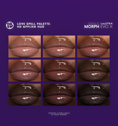 PURPLE X LeL EvoX - Love Spell Palette.