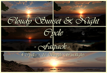 [EN] Cloudy Sunset & Night - FATPACK - 4 Sunset/Night Cycles + 16 single Windlights