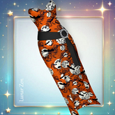 Halloween Orange Gown Bombshell
