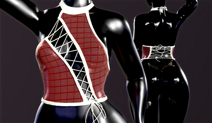 Bad Witch Mesh Top Cream