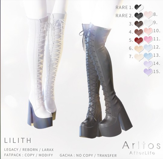 15.[Arltos]Lilith boots REBORN Lavender