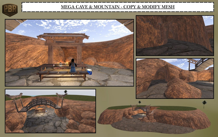 Mega Cave & Mountain - Copy & Modify Mesh