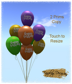 ~R~Assorted Happy Birthday  Balloon Cluster COPY