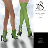 [S&C] Fallon Boots - Lime • Lara • LaraX • Legacy • Reborn
