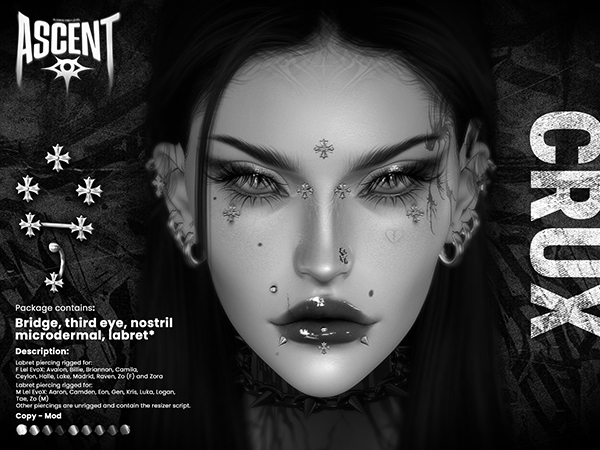 ASCENT - DEMO Crux Piercings