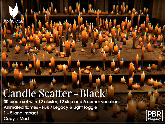 Candle Scatter - Black