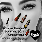 DayofDead Catrina Nails