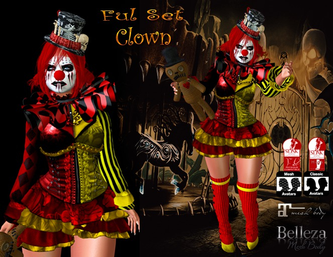 Clown Woman Ful Set
