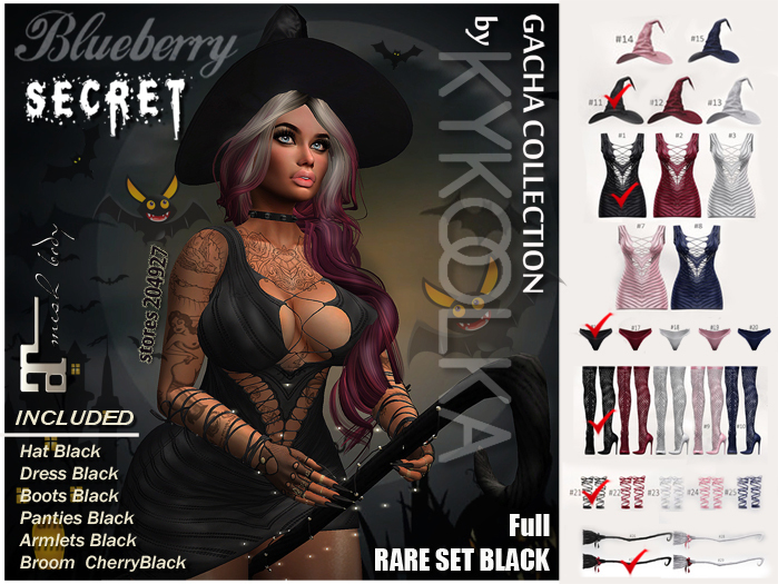 Blueberry - Secret / COMMON / Black - Maitreya
