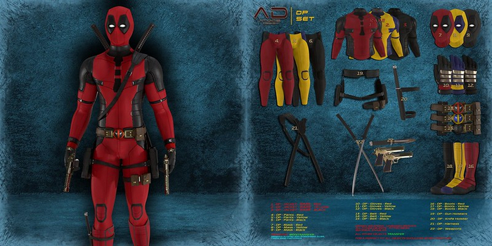[AD] DP Deadpool Red Set