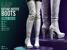 Gothic Outfit Boots by LAP (White)