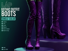 Gothic Outfit Boots by LAP (Violet)