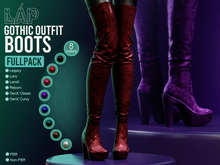 Gothic Outfit Boots by LAP (Fullpack)