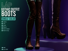 Gothic Outfit Boots by LAP (Brown)