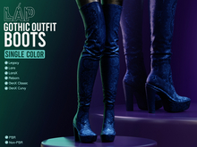 Gothic Outfit Boots by LAP (Blue)
