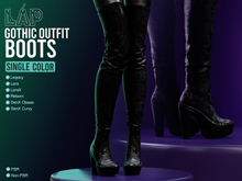 Gothic Outfit Boots by LAP (Black)