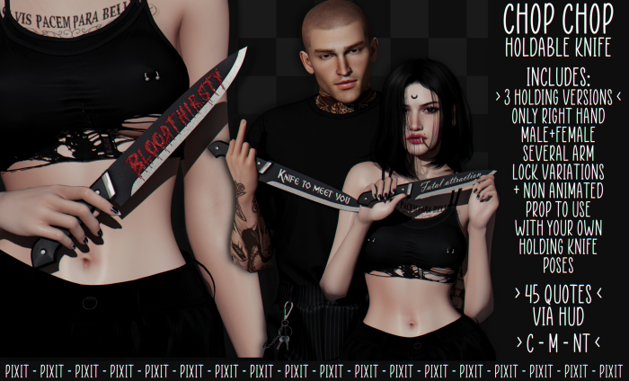 [piXit] Chop Chop - Holdable Knife