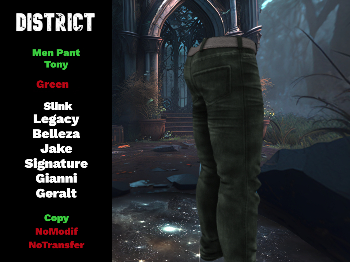 DM - Men Pant Tony Green