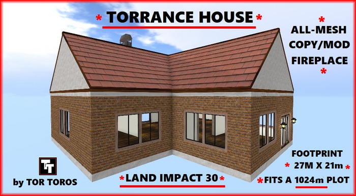 TORRANCE HOUSE 30Li (Boxed)  Low prim house