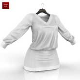 White Knit Dress Kupra