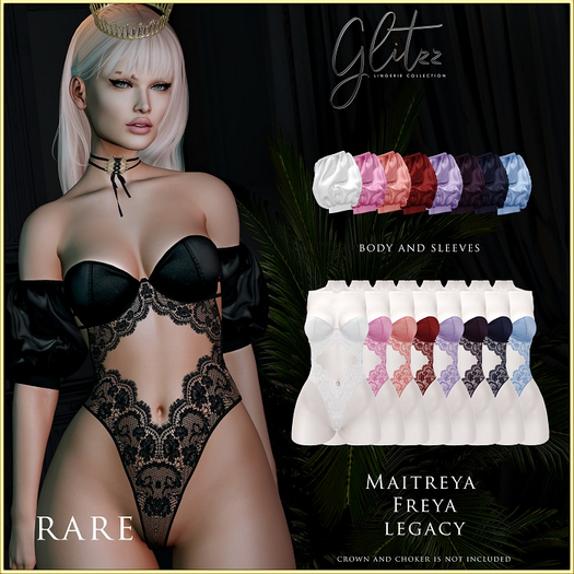 1. [Glitzz] Laura Set - Black - Legacy RARE