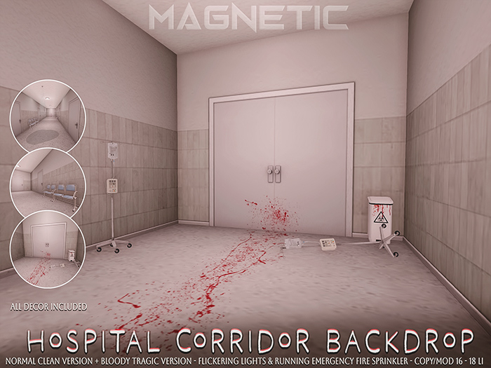 Magnetic - Hospital Corridor Backdrop