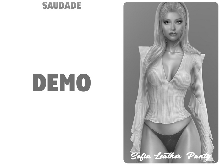 Saudade. Sofia Leather Panty (Demo)