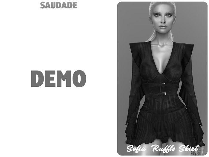 Saudade. Sofia Ruffle Skirt (Demo)