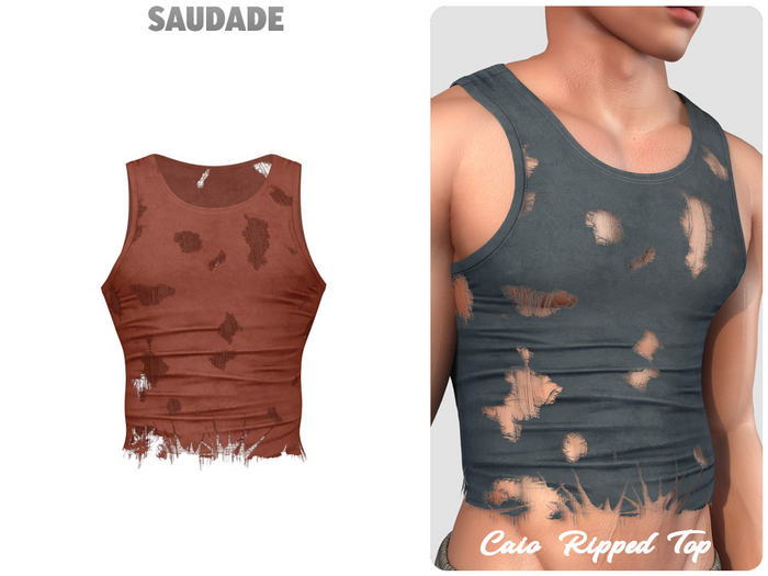 Saudade. Caio Ripped Top (FATPACK)