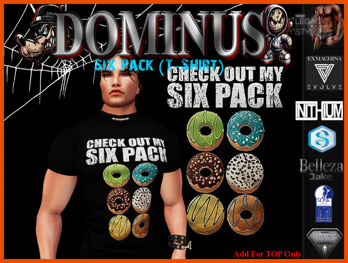 ~DOMINUS~Six Pack (T-Shirt)   (ADD)