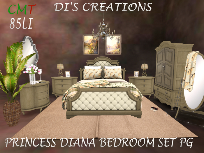 PRINCESS DIANA BEDROOM SET PG