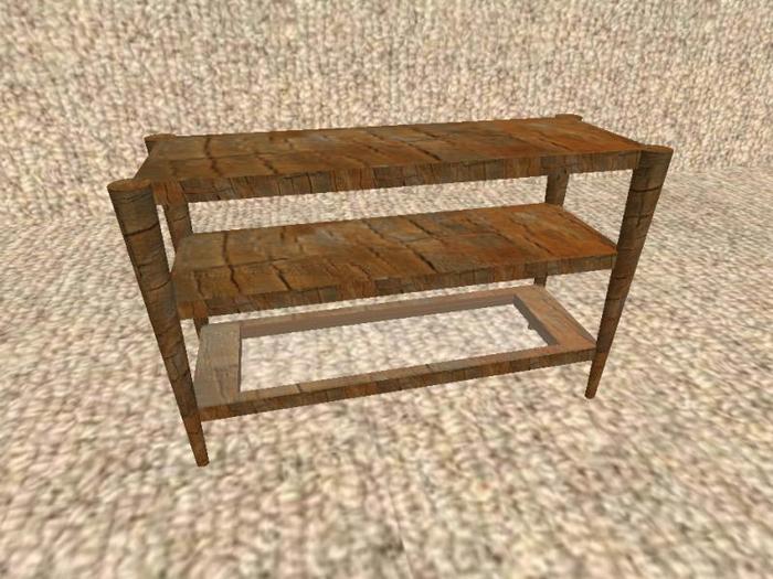 NB Open Cabinet (Old Wood)