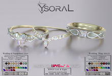 ~~ Ysoral ~~ .:Set Rings Wedding Infinity Love & Devotion:.(Lady & Male Bento & Unrigged)