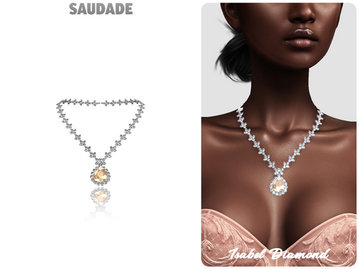 Saudade. Isabel Diamond Necklace