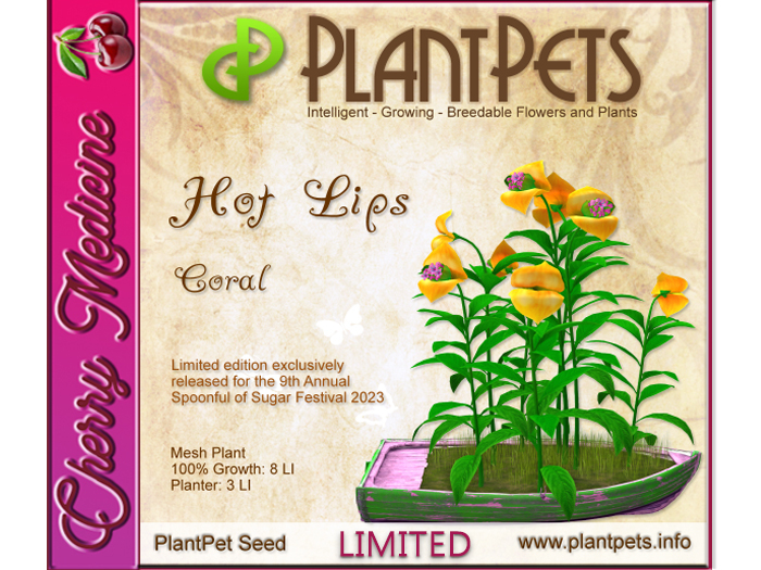 PlantPet Seed [Hot Lips *Coral*]