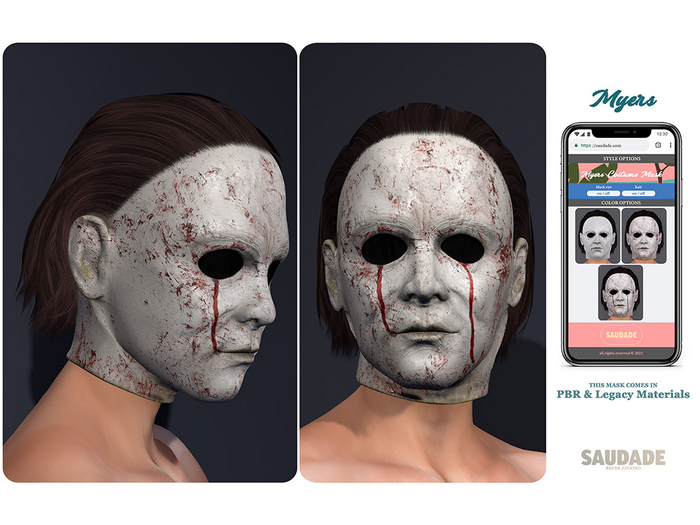 Saudade Costumes. Myers Mask